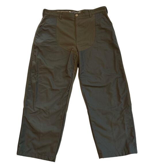 LL Bean Hunting Field Pants Mens Sz 36x28 Green Upland Briar Bush Guard Outdoor - Picture 1 of 9